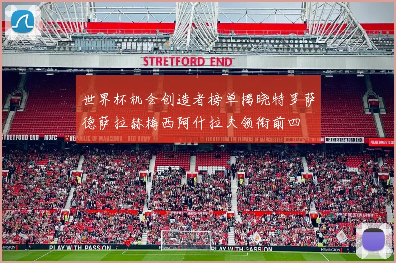 世界杯机会创造者榜单揭晓特罗萨德萨拉赫梅西阿什拉夫领衔前四